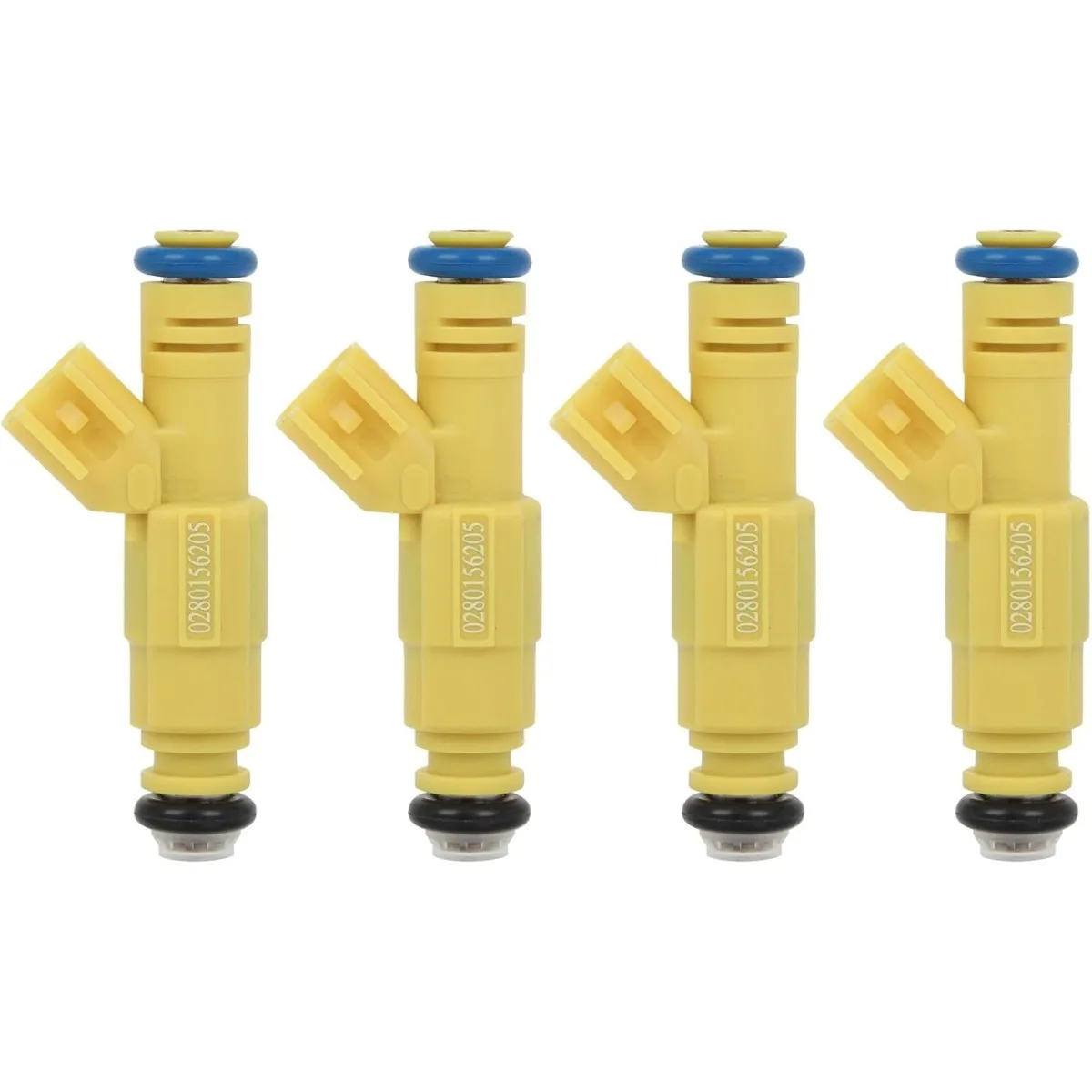 4pcs Engine Fuel Injectors 4L5Z9F593AA 0280156205 for Ford Ranger fit for Mazda B2300 2.3L Engine 2003-2006 Replacement