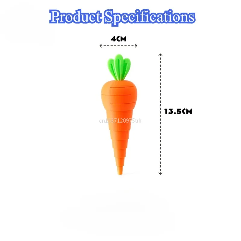 3D-geprint kleurrijk wortelmodel Schaalbaar uitpakken Speelgoed Desktopdecoraties voor kinderen Geschenken Schoolreizen en thuisgeschenken 2025