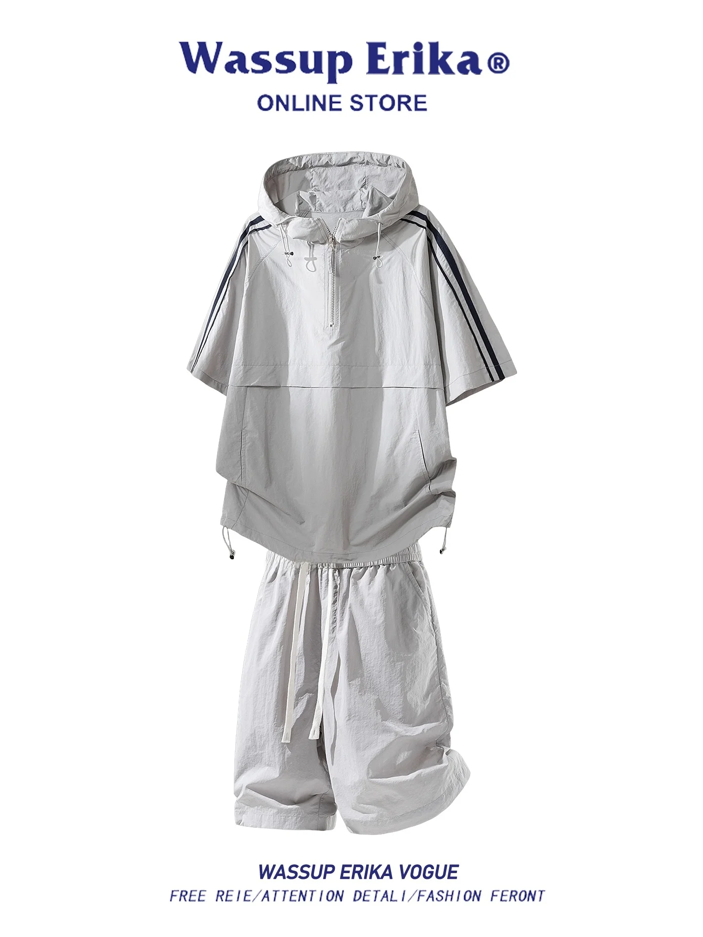 wassup-erika-ice-silk-thin-hat-design-sports-t-shirt-men's-summer-patchwork-quick-dry-set-short-sleeve-casual-sportswear
