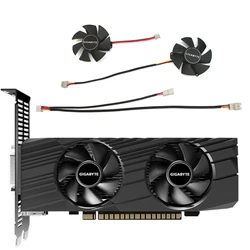 Ventilador GPU GTX 1650, perfil baixo, placa de vídeo 4G de resfriamento, novo, 3Pin, FS1250-S2053A, GTX 1650, D6 OC, 47mm