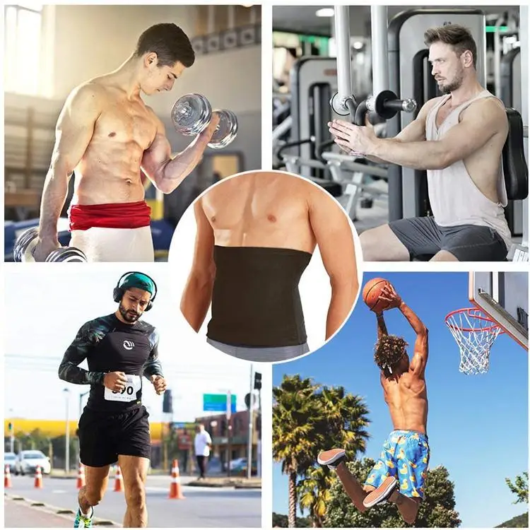 Sauna Waist Trainer Slimming Belt Men Gym Fitness Cincher Belly Control Corset Sweat Fat Burning Women Body Shaper Weight Loss