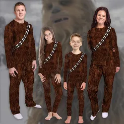 Kids Mom Dad Pajamas 3D All Over Printed ChewBacca Set Cosplay Custom Family Pajamas Cosplay Clothes