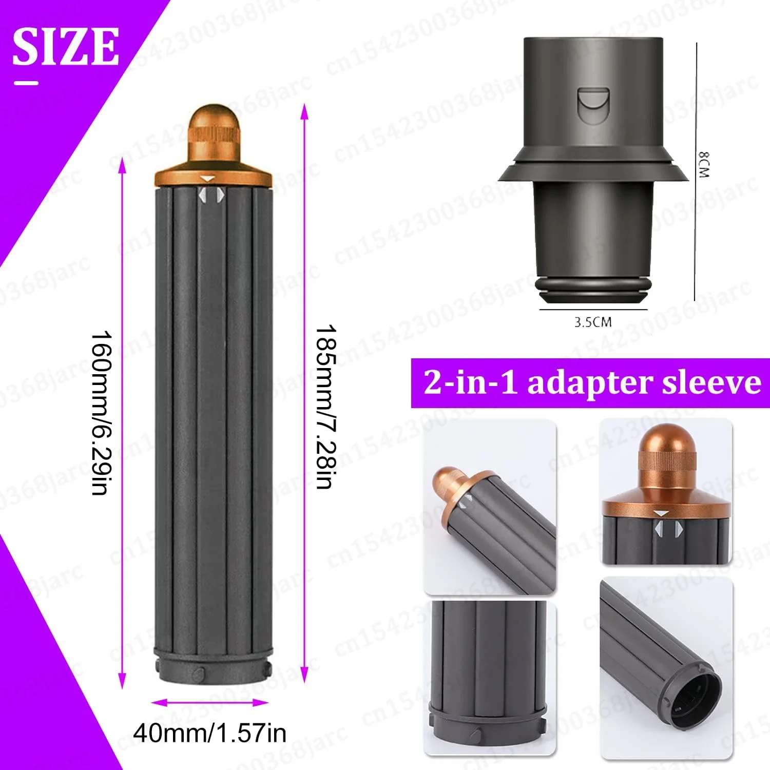Upgraded Adapter Hair Dryer Automatic Curling Nozzle For Dyson Supersonic HD16 Nural Hair Dryer Accessories Cylinder Comb Nozzle