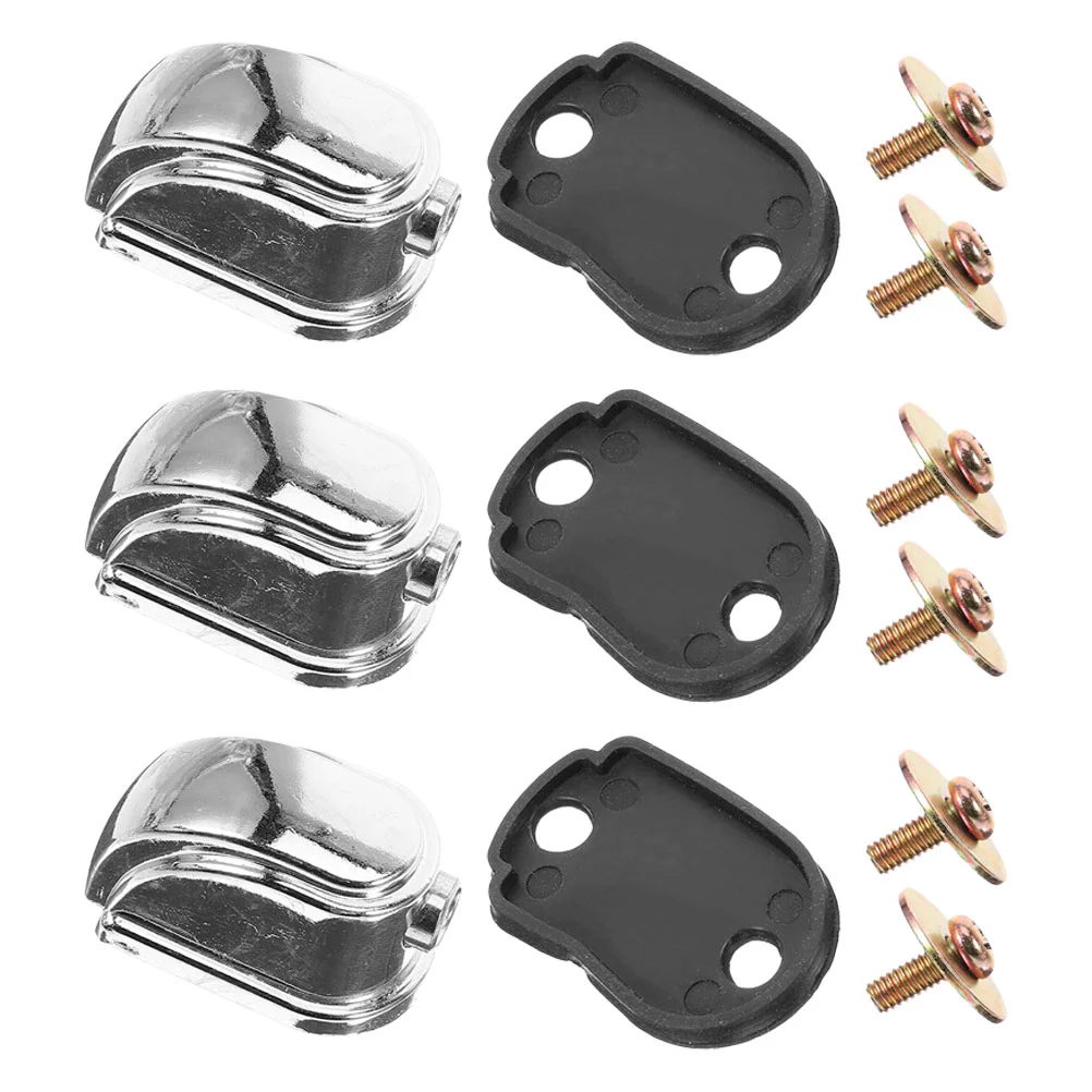 3 Pcs Triangular Lugs Accessory Musical Instrument Percussion Accessories Metal Drum Supply Snare