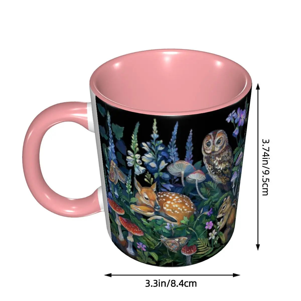 Enchanted Forest Mug Funny Ceramic Coffee Cups Tea Mugs Milk Cup Drinkware Gifts for Woman Man