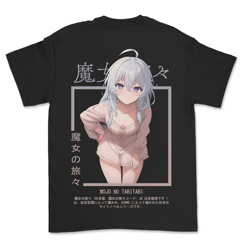 

Аниме футболка MOJO NO TABITABI ELAINA Waifu футболка KAGE