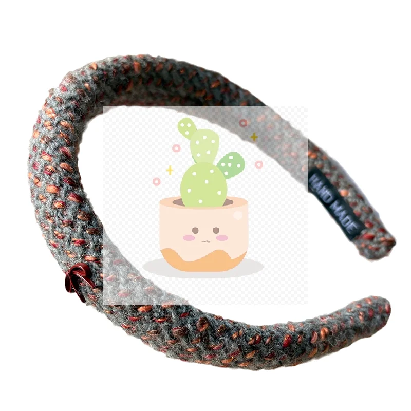 Nuova fascia per capelli con griglia mille uccelli, fascia per capelli alta cranica, accessori per capelli da donna