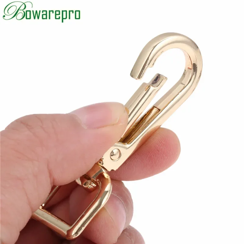 bowarepr 16/38mm Leather Bag Handbag Purse Shoulder Strap Belt Clasp Clip Trigger Buckle Keychain Key Ring Dog Chain Collar Snap