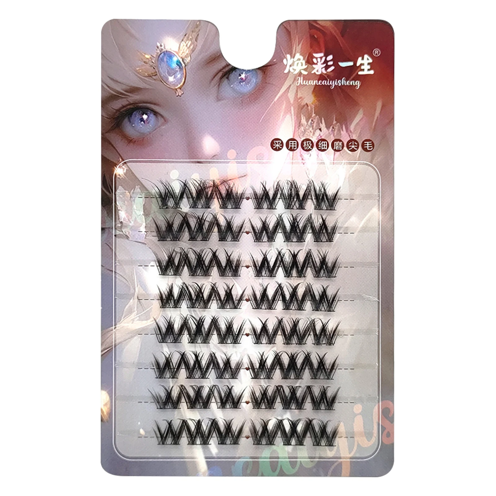 W Shape Matte Black lash Clusters Individual Eyelash Extension Lashes Professional Soft Natural 9-13MM Eyelashes makeup