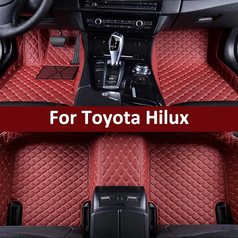 

Custom Car Floor Mats For Toyota Hilux Auto Carpets Foot Coche Accessories