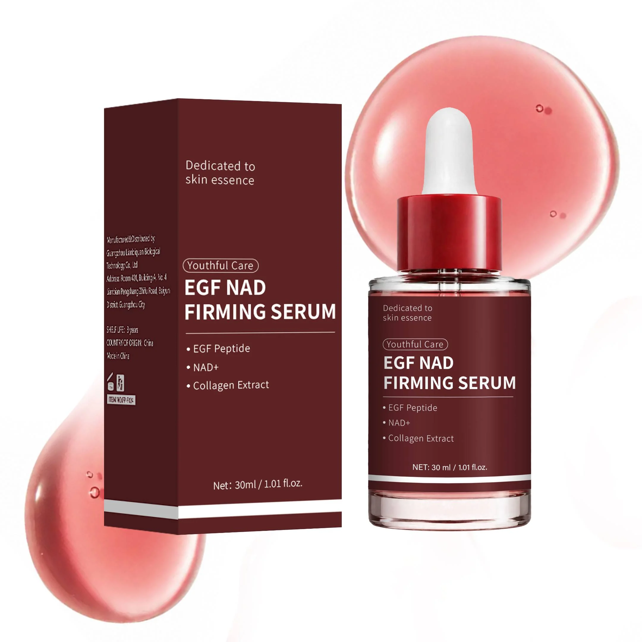 1/3/5 Stück NAD EGF Straffendes Serum für Frauen, aufpolsterndes, strahlendes Serum, pflegt das Erscheinungsbild feiner Linien, die Hautelastizität und Festigkeit.