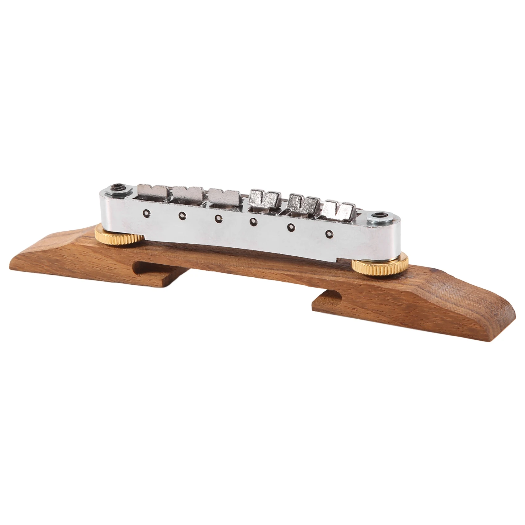 Electric Guitar Bridge Adjustable Rosewood Base Bridge Tailpiece Set for Jazz Guitar Accessories