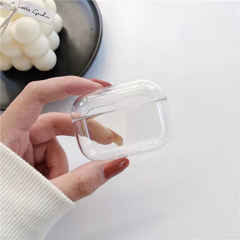 TPU Clear Case Protector Cover Transparent Box Compatible with AirPods Pro/3/2/1 Earphone Cases (AirPods Not Included)