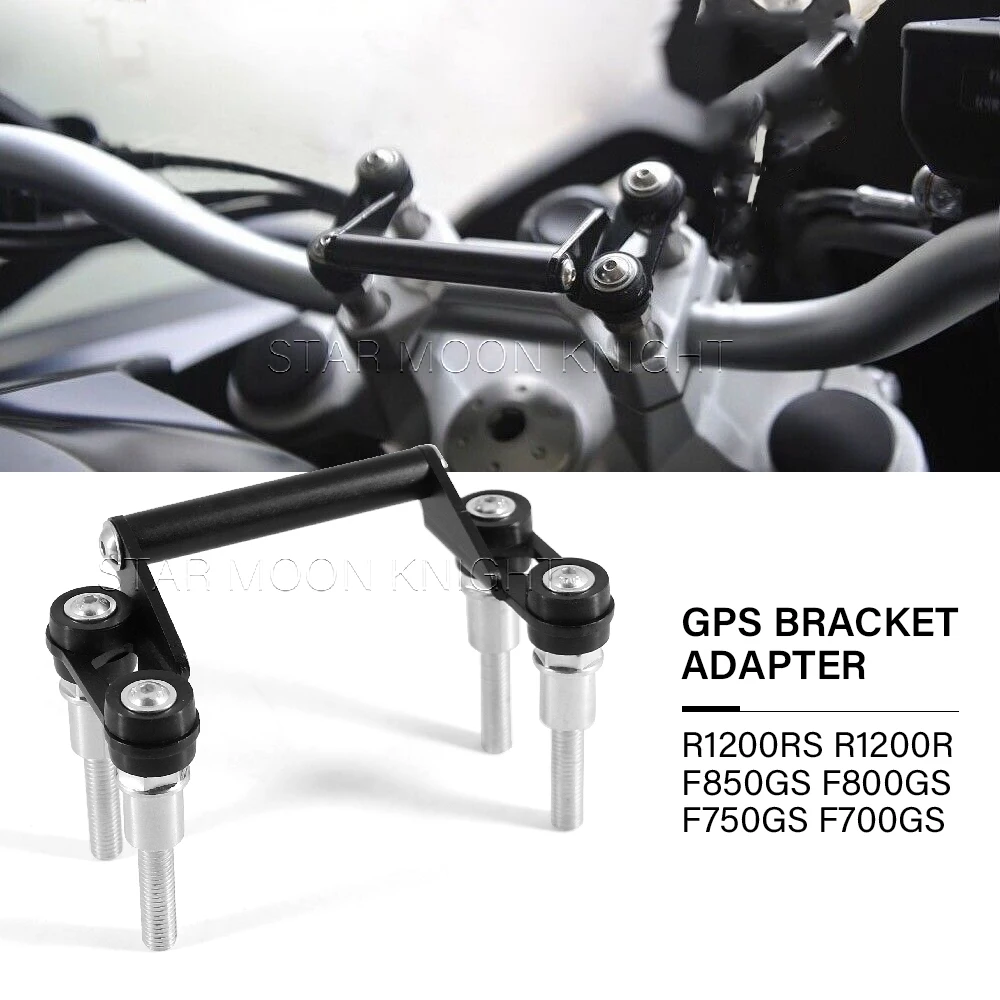 Mobile Phone Bracket Adapter 12mm Crossbar For BMW R 1200RS R1200R F 850 GS F800GS F750GS F700GS GPS Navigation Bracket Holder