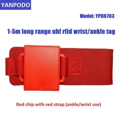 50pcs/lot UHF RFID Long Read Range 1-5m Waterproof Reusable Wrist Ankle Chip Tag for Triathlon Marathon Timing System