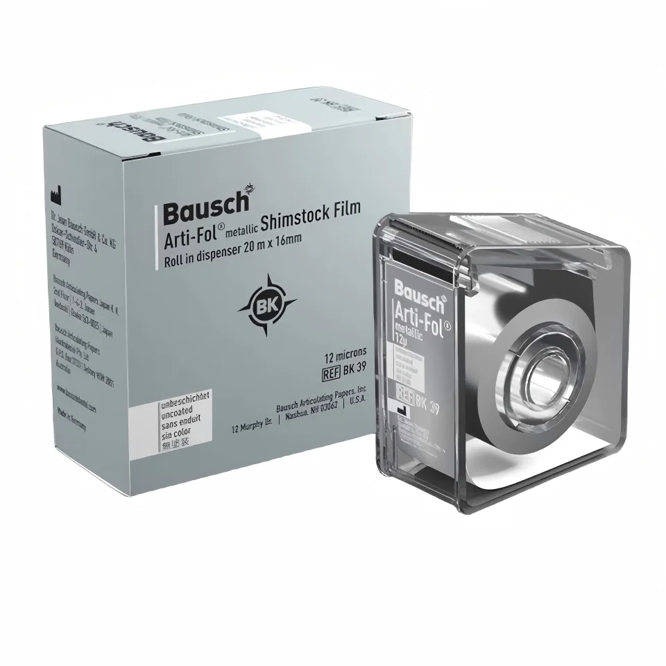 Bausch Arti-Fol Metallic Articulating Foil 12μm Dental Occlusion Foil Articulating Paper Ultra Thin Occlusal Indicator Film Tool