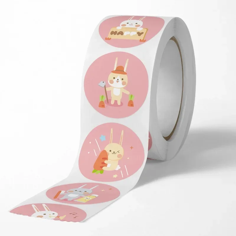 Cute Reward Sticker for Kids Rabbit Unicorn Animal Pattern Animals cartoon Stickers Teacher Supplies School Child Sticker