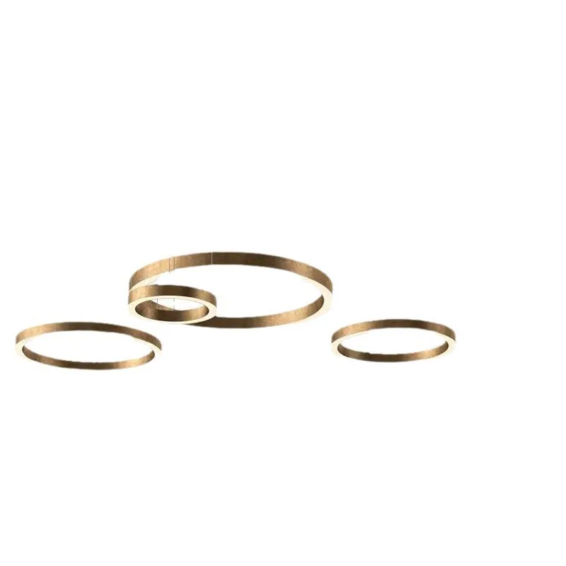 

New LED ring light, modern minimalist art circular shopping mall gym hall project chandelier