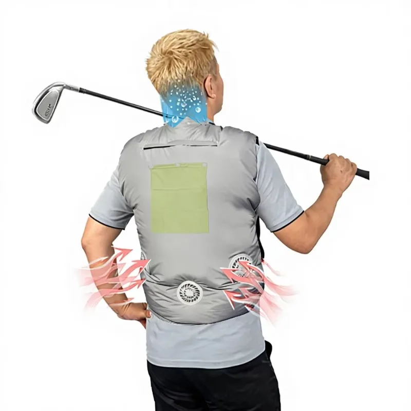 Professional Cooling Vest with Built-in Fans & Polymer Gel Inserts - Bulk Order