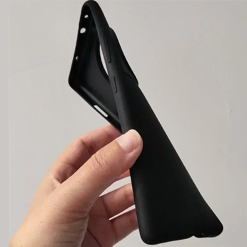 Für OnePlus 12R/Ace 3, Original-Handyhülle, ultradünn, weiche Rückseite, stoßfest, matt, luxuriös, Gummi-Haut-Abdeckung, Anti-Fingerabdruck