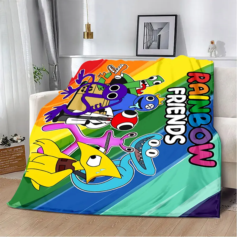 Game Rainbow Friends Printed Blanket Picnic Blankets Warm Blanket Soft and Comfortable Blanket Home Travel Birthday Gift