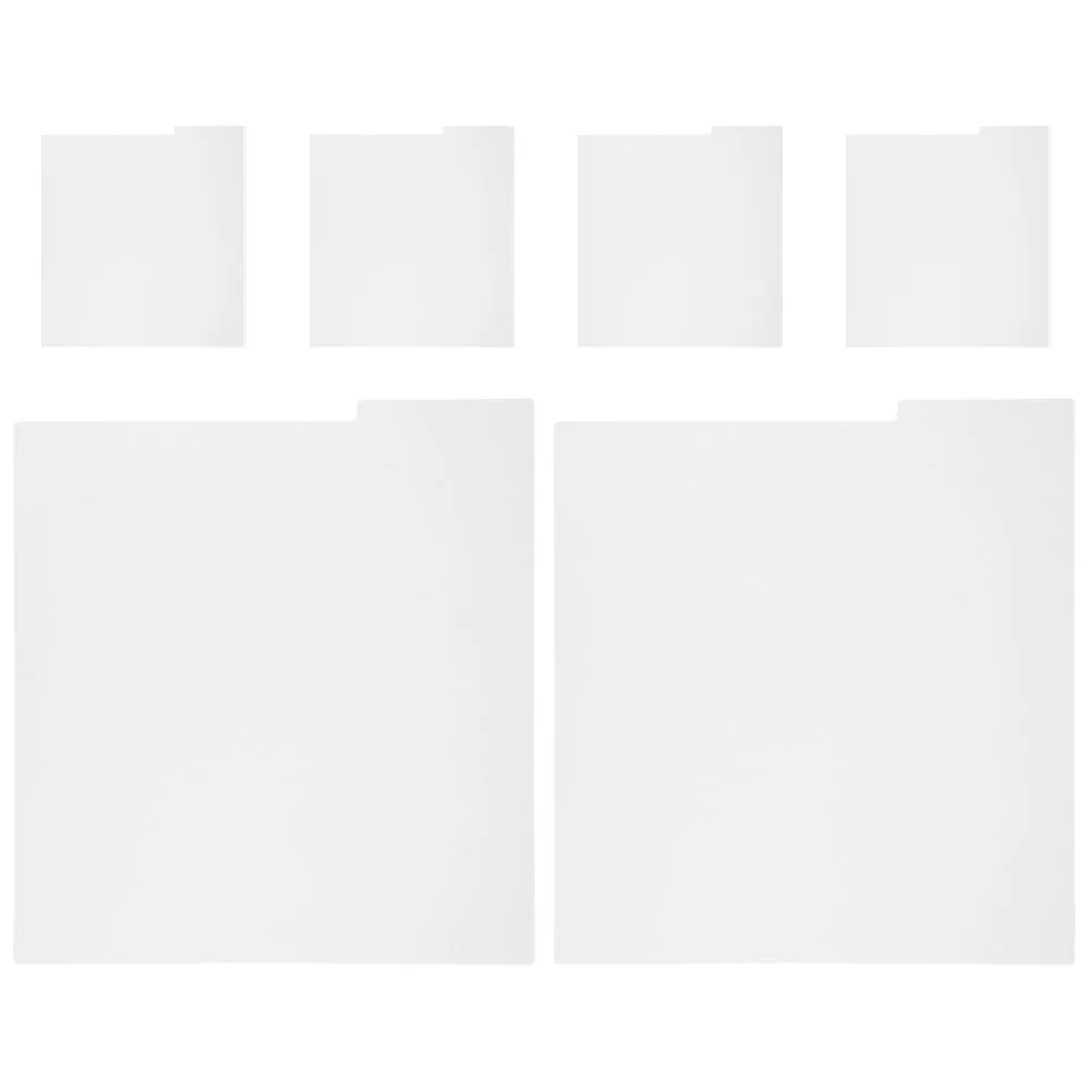 6 قطعة قابلة للكتابة لتقوم بها بنفسك سجل مسجل فينيل فواصل منظم مجلد ملفات فواصل بيضاء قوية لملفات الألبومات تخزين الفينيل #2