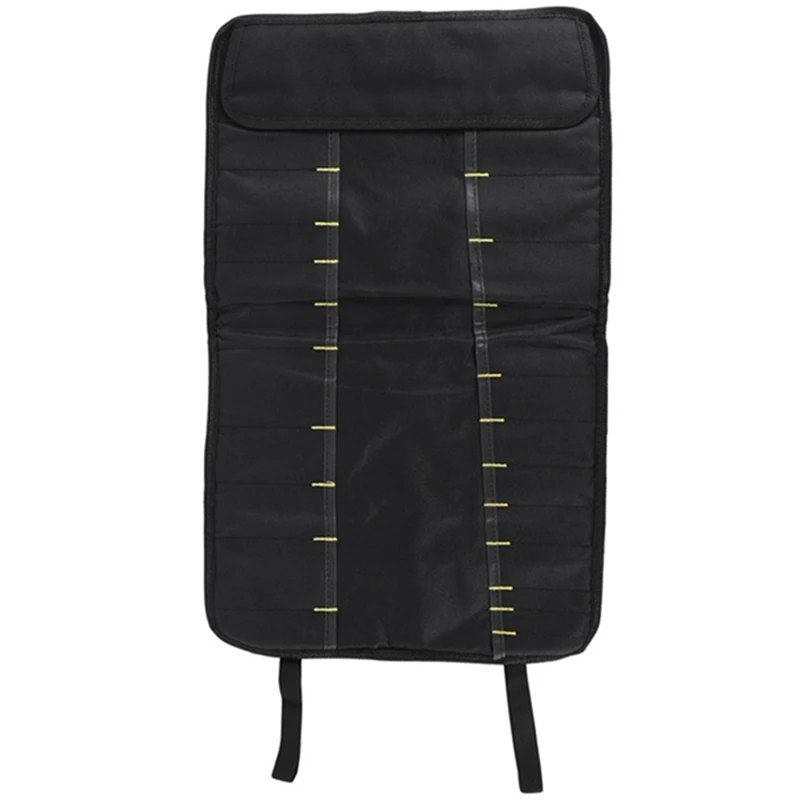 多機能防水オックスフォードクロス折りたたみロールバッグ、ポータブル収納ツールバッグ、シェフナイフバッグ、22スロット、1個