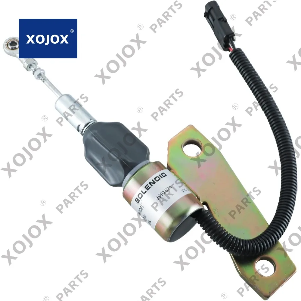 

XOJOX 3991624 Fuel Shut Off Solenoid SA-4959-12 for Engine 6BT 5.9L R225-7 R220-5 Stop solenoid 12VDC