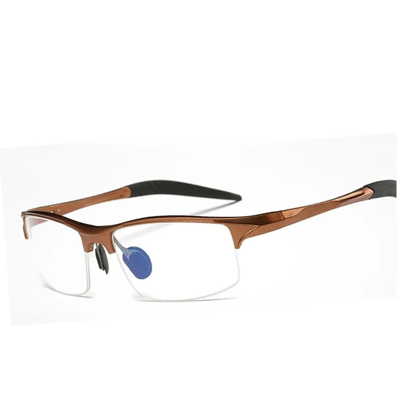 Aluminum Men Eyeglasses Fashion Myopia Optical Computer Glasses Frame Brand Design Plain Eye glasses retro de grau femininos