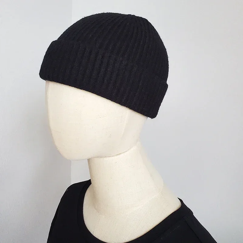 Knit Short Beanies for Men Women  Winter Hats Solid Color Mens Winter Cap Skullies