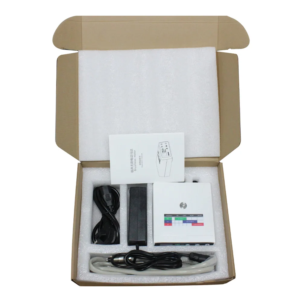 Dentl Brushless Electric Micromotor System LED Fiber Optical Brushless Internal Spray Electric Motor Dentisty Materials Unit