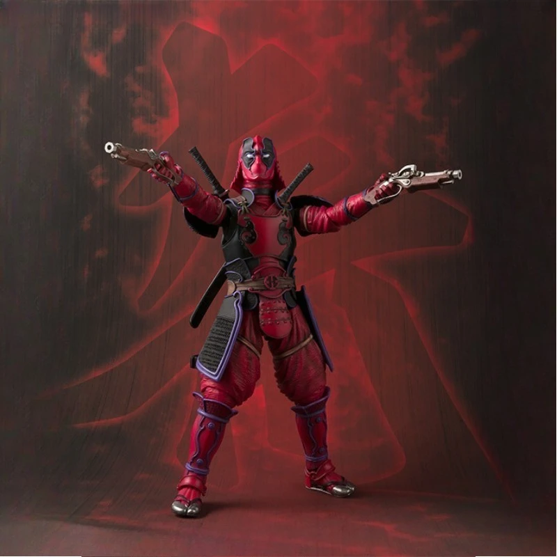 반다이 오리지널 "마블 울버린, 스파이더맨, 카부키모노, 데드풀, 캡틴 아메리카, 아이언맨 Mk3" 모델 장난감 수집품 모델