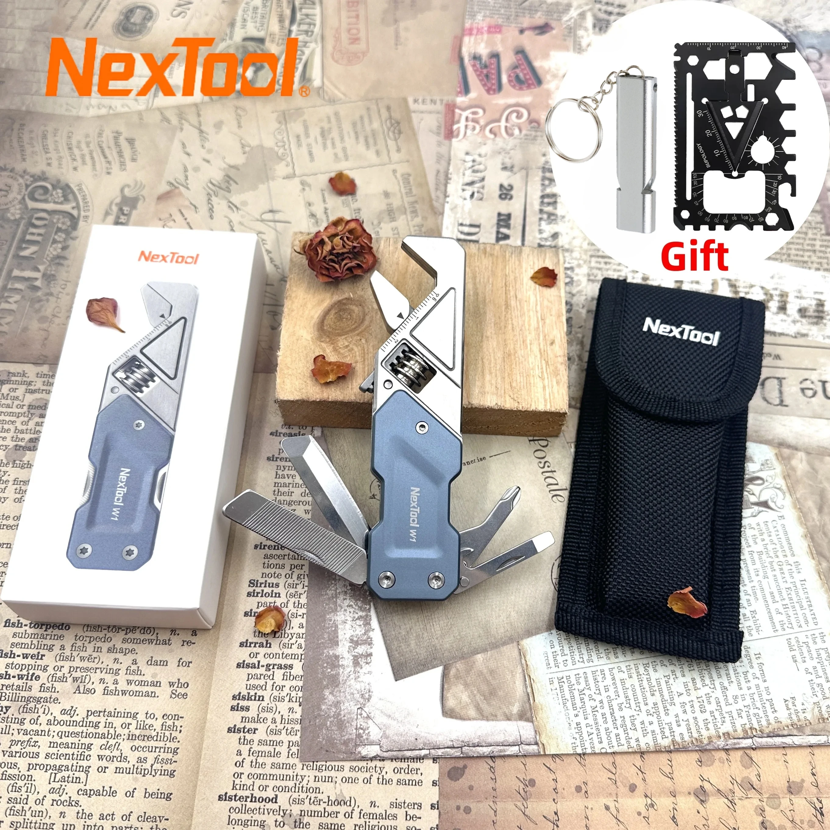 

Nextool Mini LIght Wrench W1 Multitool Portable Multi-functional Folding Screwdriver Bottle Opener Outdoor Camping EDC Tools