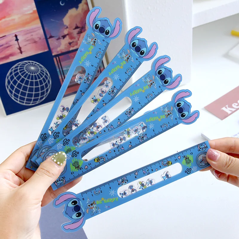 24pcs/lot Disney Stitch Bookmark Creative Ruler Book Mark For Books Office School Office Supplies Stationery Gift