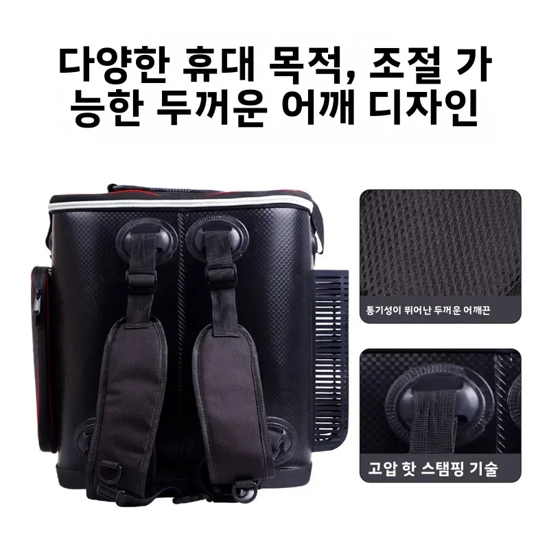 

Zipper Waterproof Thicken Storage Collapsible Camping Container Hand Portable Eva Oxygen Pump Water Tank Tackle Box Fishing