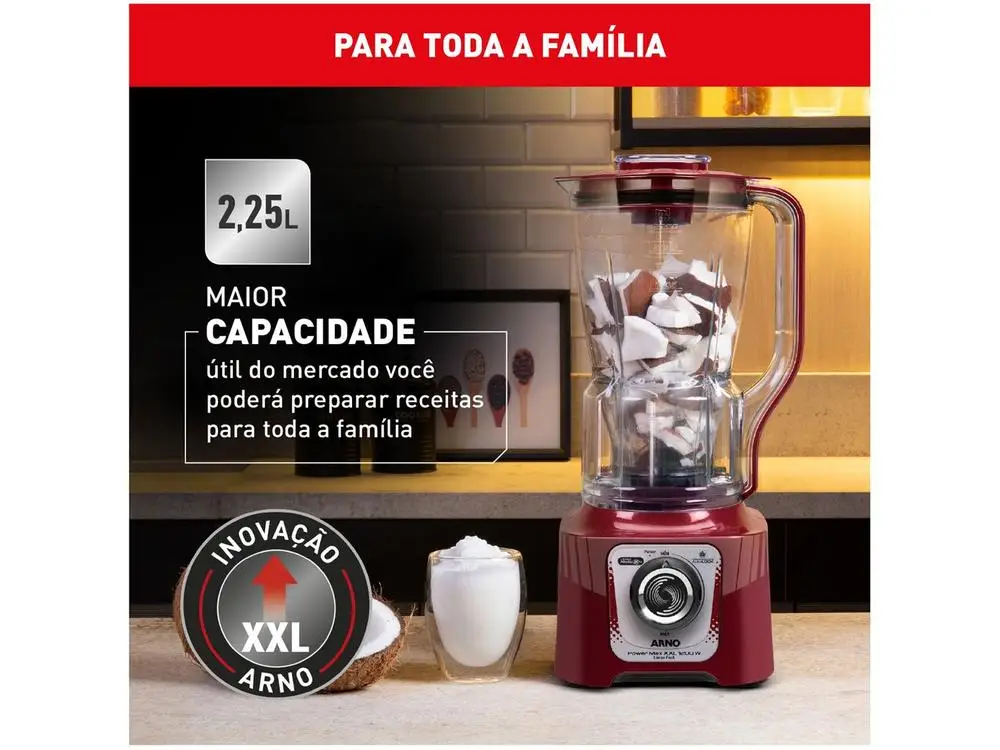 خلاط Arno-Powermax LN86 Camper ، في V ، W ، خلاط كربون ، XXL #3