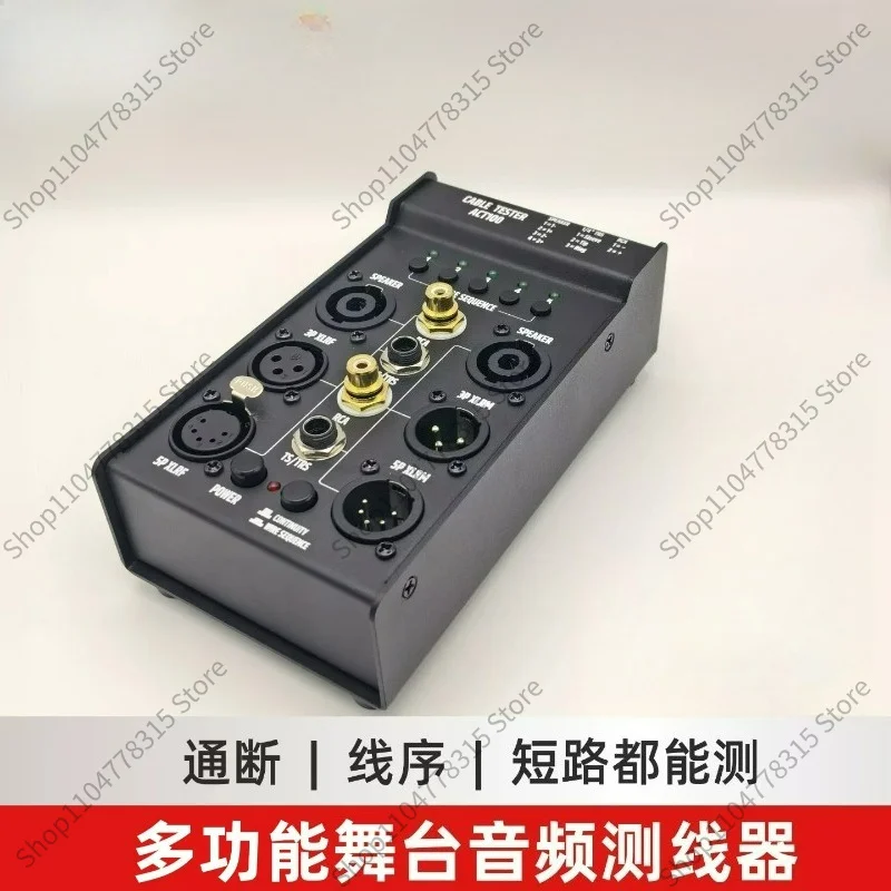 For Stage Multi-function Audio Cable Tester, XLR Signal Line Checker, Sound Wire Continuity Detector