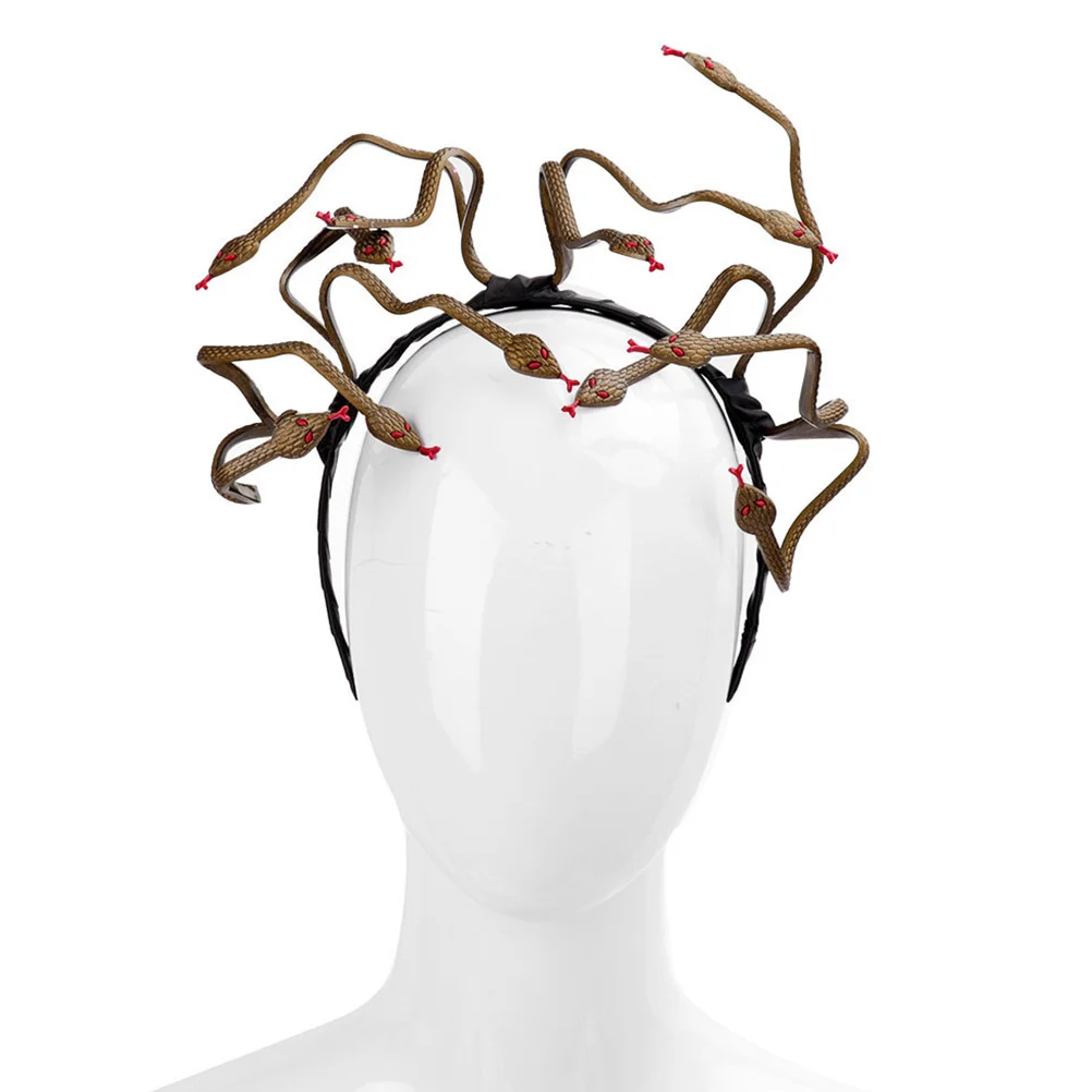 Snake Headband Halloween Costume Party Cosplay Accessory Creative Reptile Design Lightweight Comfortable Wear for Women Girls