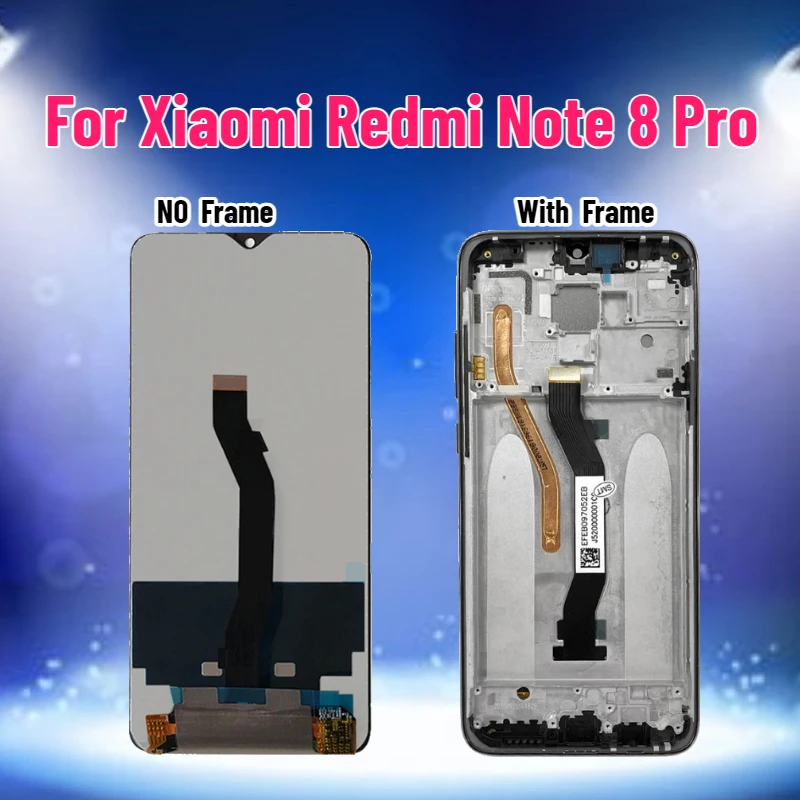 6.53" TFT LCD Display for Xiaomi Redmi Note 8 Pro LCD Display Touch Screen, For Redmi Note8Pro M1906G7I