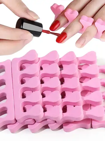 200pcs/Pack Nail Art Toe Separators Fingers Foots Sponge Soft UV Gel Polish Beauty Tools Manicure Pedicure Pack Nail Kits