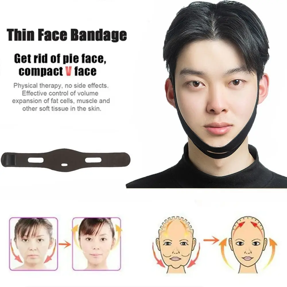 Adjustable Anti Mouth breathing V Face Belt Sleeping Anti Snoring Strap Cheek Lift Up Facial Shaping Face Slimming Bandage