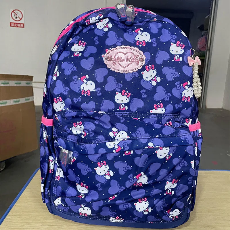 

Sanrio Hello Kitty, простой легкий рюкзак, милый модный рюкзак для девочек, большая вместительная сумка на плечо, рюкзак в японском стиле Harajuku