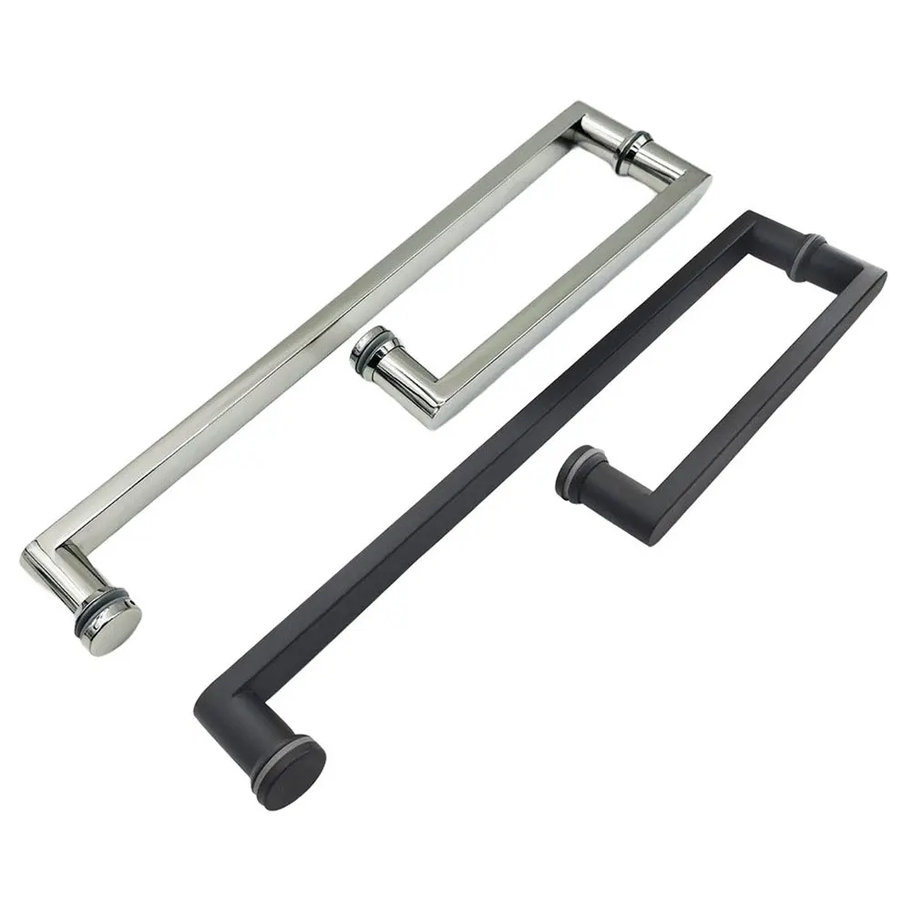 Stainless Steel Door Handle 304 15x15x27cm Silver Tone for Residential Commercial Applications Quick Tool Free Setup