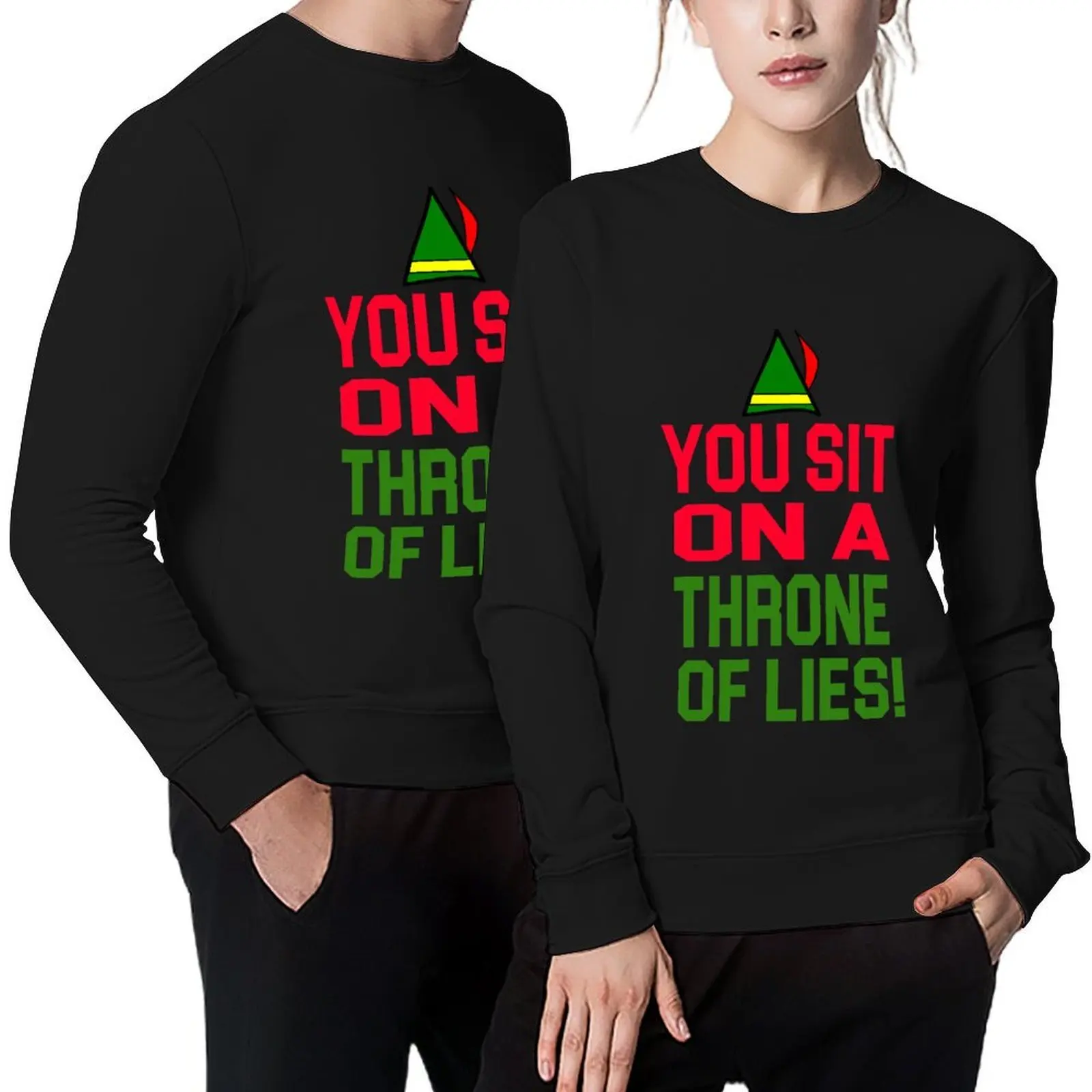 

Elf Quote - You Sit On A Throne Of Lies! Pullover tracksuits blouse autumn fashion men new in hoodies & sweat-shirt