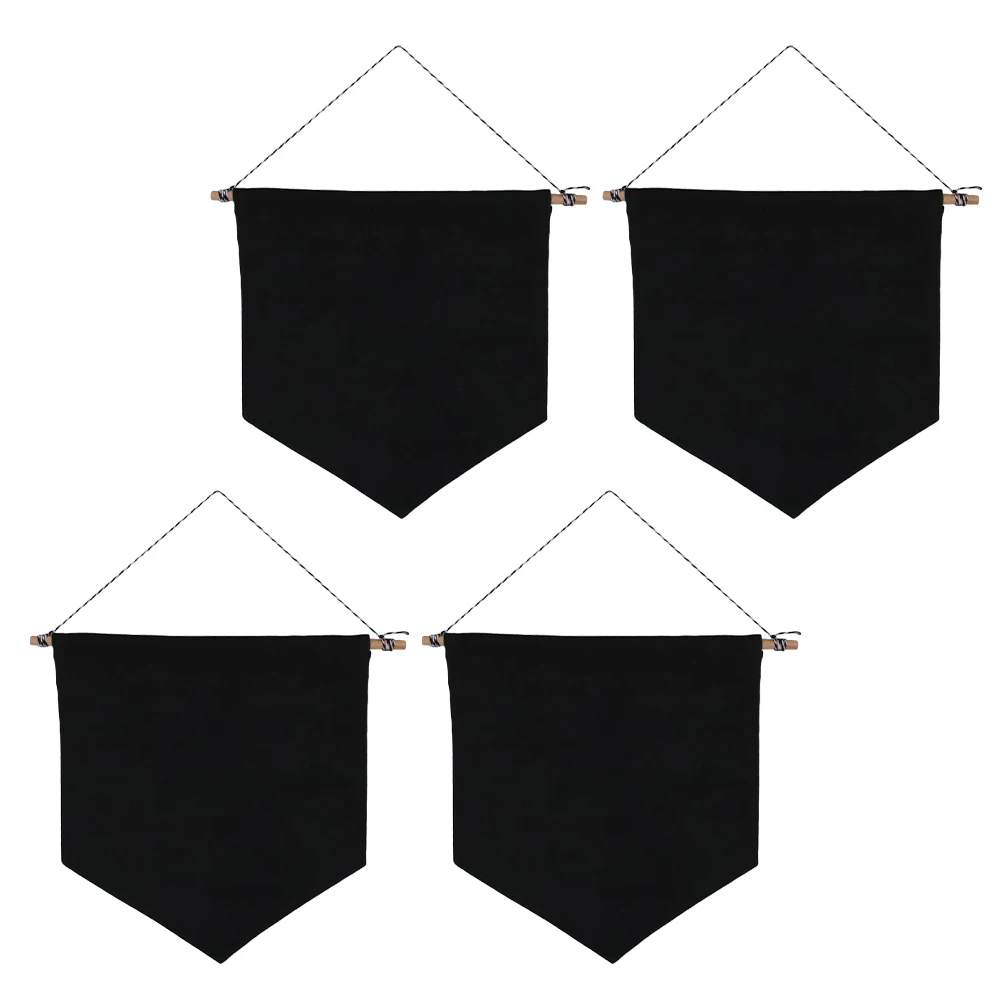 

4pcs Badge Storage Display Cloth Wall Hanging Brooch Pin Organizer Banner Solid Color Simple Design Meticulous Production