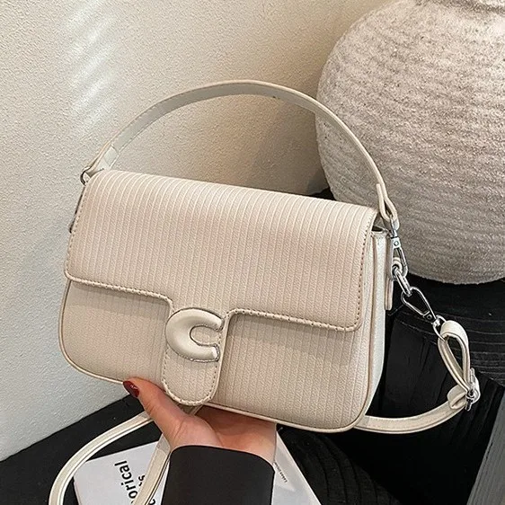 

2025 Luxury Mini Baguette Bag for Women - Convertible Crossbody & Shoulder Bag, Chic Square Purse with Trendy Designer Handbag