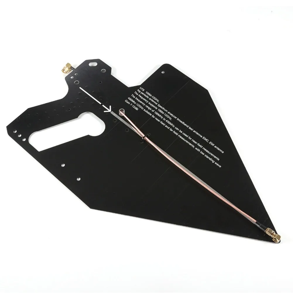 1Pcs HT8 Handheld UHF Log Periodic 100MHz12GHz Passive Directional PCB High Gain For Spectrum Management EMC Testing Tools