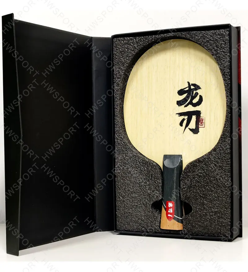 DOUBLE FISH Dragon Blade 1 Tischtennisschläger Professionell 5 Holz 2 ZLC Superfaser Tischtennisschläger mit Originalverpackung – Detail 2