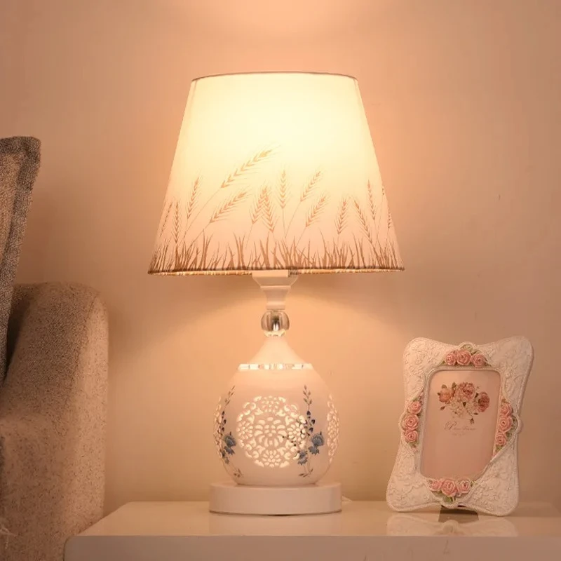 European-Style Crystal Table Lamp Ins Simple Modern Bedroom Warm Romantic Fashion Creative Decorative Bedside Lamp image 5