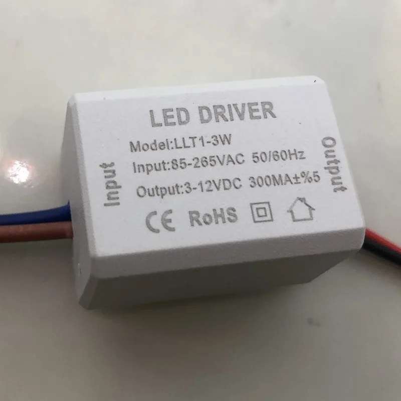 mini led driver 1-3W 300ma, 1x3W 600ma, 12-24V, 85-265V High power LED beads